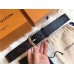 Louis Vuitton Landscape 35mm Belt In Monogram Eclipse Canvs M9083S