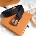 Louis Vuitton Landscape 35mm Belt In Monogram Eclipse Canvs M9083S