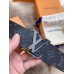 Louis Vuitton LV Initiales 40MM Reversible Belt In Monogram Eclipse Canvas M9043S