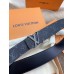 Louis Vuitton LV Initiales 40MM Reversible Belt In Monogram Eclipse Canvas M9043S