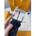 Louis Vuitton Downtown 40mm Belt In Damier Graphite Canvas M0374V
