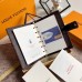 Louis Vuitton Small Ring Agenda Cover In Damier Azur Canvas R20706