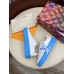 Louis Vuitton White Time Out Sneakers with Blue Outsole