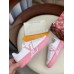 Louis Vuitton White Time Out Sneakers with Pink Outsole