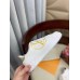 Louis Vuitton White Time Out Sneakers with Gold Signature