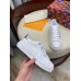 Louis Vuitton White Time Out Sneakers with Silver Signature