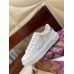 Louis Vuitton White Time Out Sneakers with Silver Signature