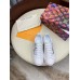 Louis Vuitton White Time Out Sneakers with Silver Signature