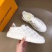 Louis Vuitton Time Out Sneakers with Silver Monogram Flowers