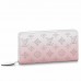 Louis Vuitton Zippy Wallet In Gradient Mahina Leather M80490
