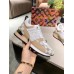 Louis Vuitton Women's Run Away Sneakers In Damier Azur Canvas