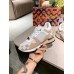 Louis Vuitton Women's Run Away Sneakers In Damier Azur Canvas