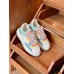 Louis Vuitton Time Out Sneakers In Light Blue Monogram Lambskin