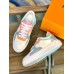 Louis Vuitton Time Out Sneakers In Light Blue Monogram Lambskin