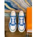 Louis Vuitton Time Out Sneakers In Blue Monogram Lambskin