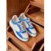 Louis Vuitton Time Out Sneakers In Blue Monogram Lambskin