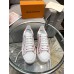 Louis Vuitton Time Out Sneakers In Red Printed Leather