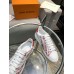 Louis Vuitton Time Out Sneakers In Red Printed Leather