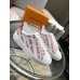 Louis Vuitton Time Out Sneakers In Red Printed Leather