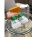 Louis Vuitton Time Out Sneakers In Green Printed Leather
