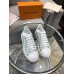 Louis Vuitton Time Out Sneakers In Green Printed Leather