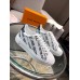 Louis Vuitton Time Out Sneakers In Black Printed Leather