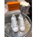 Louis Vuitton Time Out Sneakers In Black Printed Leather