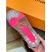 Louis Vuitton Men's LV Trainer Sneakers In Rose Leather
