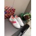 Louis Vuitton White Time Out Sneakers with Pink Printed