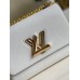 Louis Vuitton Twist MM Bag In White Epi Leather M55513