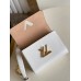 Louis Vuitton Twist MM Bag In White Epi Leather M55513