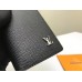 Louis Vuitton Pocket Organizer In Black Taiga Leather M30283