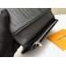 Louis Vuitton Brazza Wallet In Navy Taiga Leather M30292