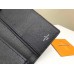 Louis Vuitton Brazza Wallet In Navy Taiga Leather M30292