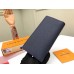 Louis Vuitton Brazza Wallet In Navy Taiga Leather M30292