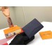 Louis Vuitton Pocket Organizer In Navy Taiga Leather M30293
