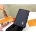 Louis Vuitton Pocket Organizer In Navy Taiga Leather M30293