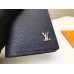 Louis Vuitton Pocket Organizer In Navy Taiga Leather M30293