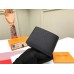 Louis Vuitton Multiple Wallet In Black Taiga Leather M30295
