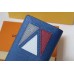 Louis Vuitton Pocket Organizer In Blue Taiga Leather M30790