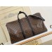 Louis Vuitton Keepall Bandouliere 55 Bag In Monogram Macassar Canvas M56714