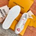 Louis Vuitton LV Trainer Sneakers with Red Heart Logo
