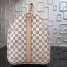 Louis Vuitton Keepall Bandouliere 55 Bag In Damier Azur Canvas N41429