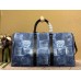 Louis Vuitton Keepall Bandouliere 50 Bag In Damier Salt Canvas N50059