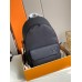 Louis Vuitton Backpack In Black LV Aerogram Leather M57079