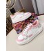 Louis Vuitton Time Out Sneakers In Damier Azur and Leather