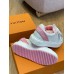 Louis Vuitton Time Out Sneakers with Pink Signature Back