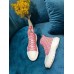 Louis Vuitton LV Squad Sneaker Boots In Pink Monogram Denim