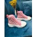 Louis Vuitton LV Squad Sneaker Boots In Pink Monogram Denim