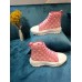 Louis Vuitton LV Squad Sneaker Boots In Pink Monogram Denim